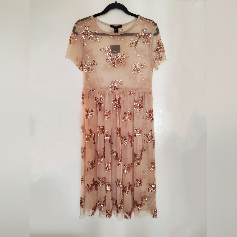 Forever 21 Sequin Mesh Dress NWT Size Small